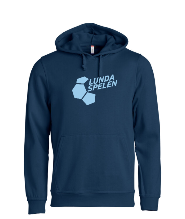 Hoodie navy/light blue
