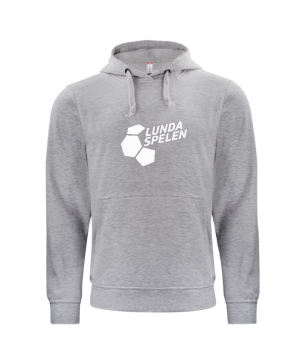 Hoodie greymelange/white