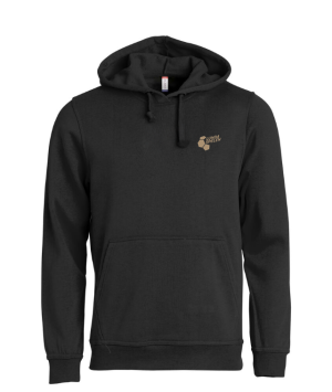 Hoodie black/camel (small print)