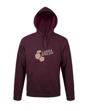 Hoodie burgundy/camel