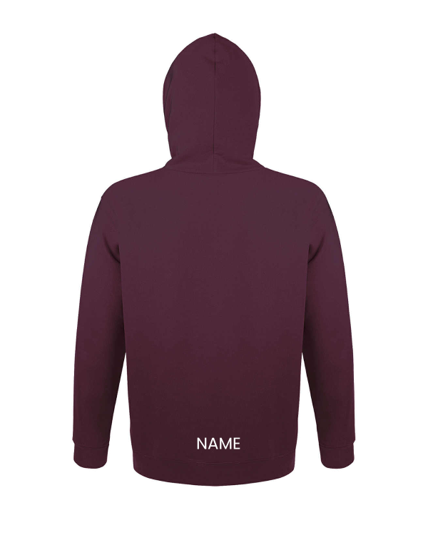 Hoodie burgundy/camel - Image 2